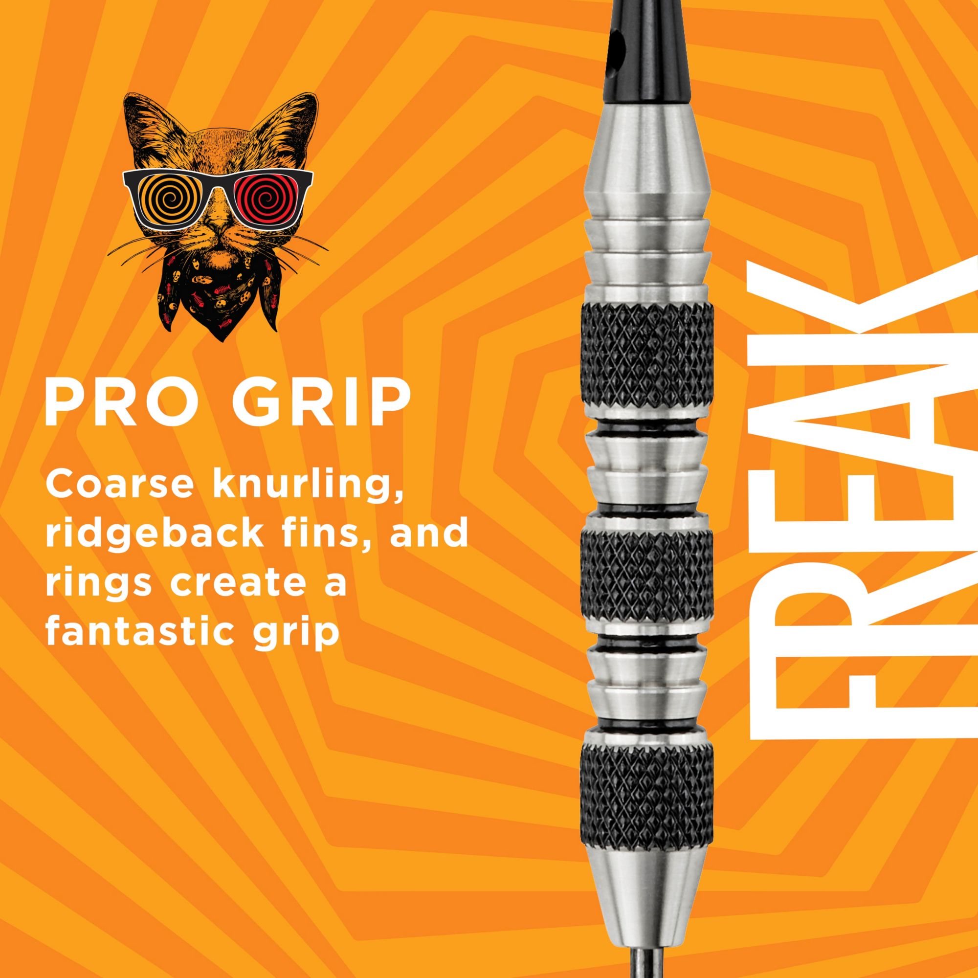 Viper Freak 22g Knurled Shark Fin Barrel Steel Tip Darts product image