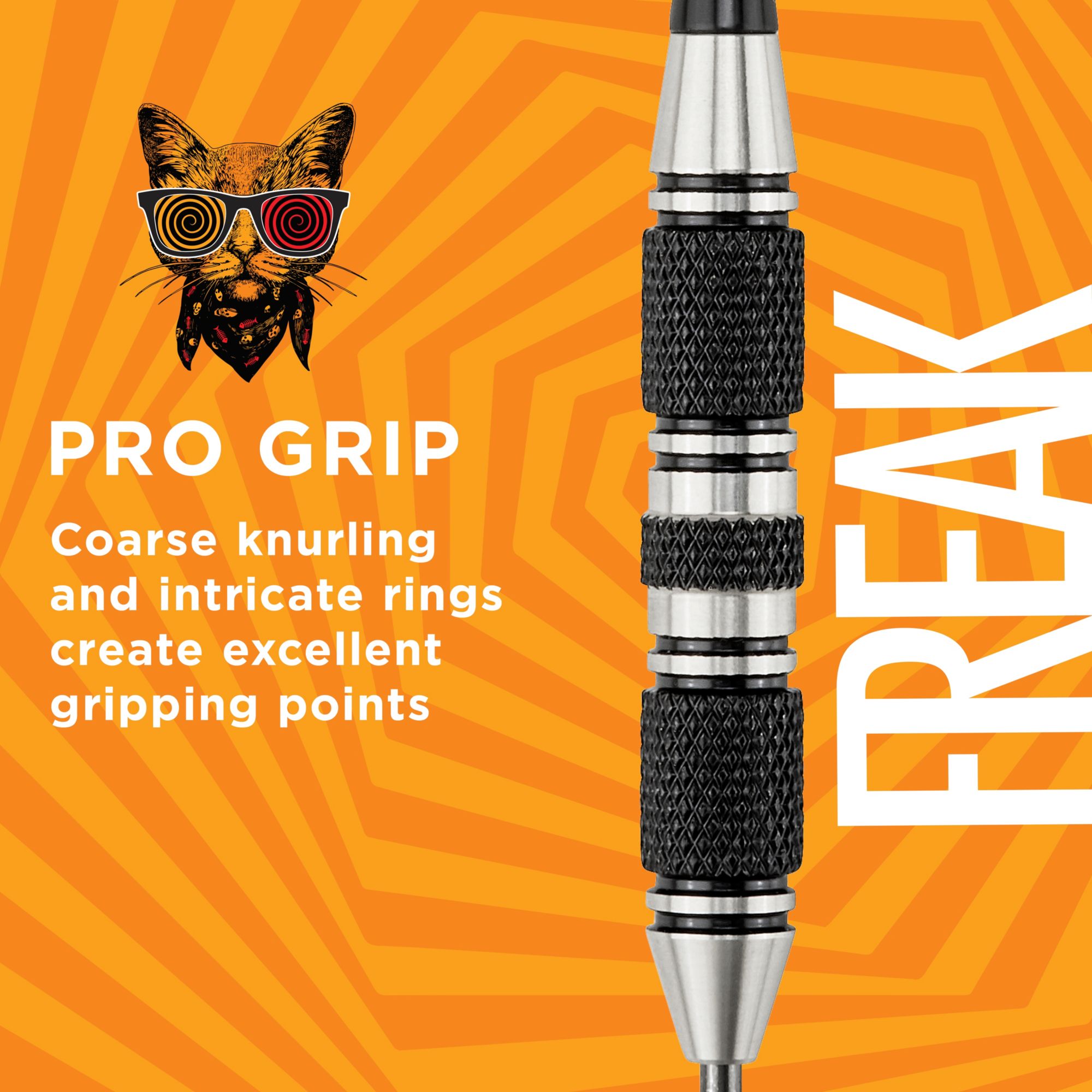 Viper Freak 22g Three Knurled Rings Barrel Steel Tip Darts product image