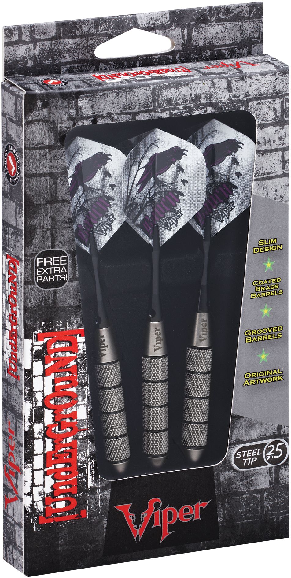 Viper Underground Raven 25g Steel Tip Darts product image