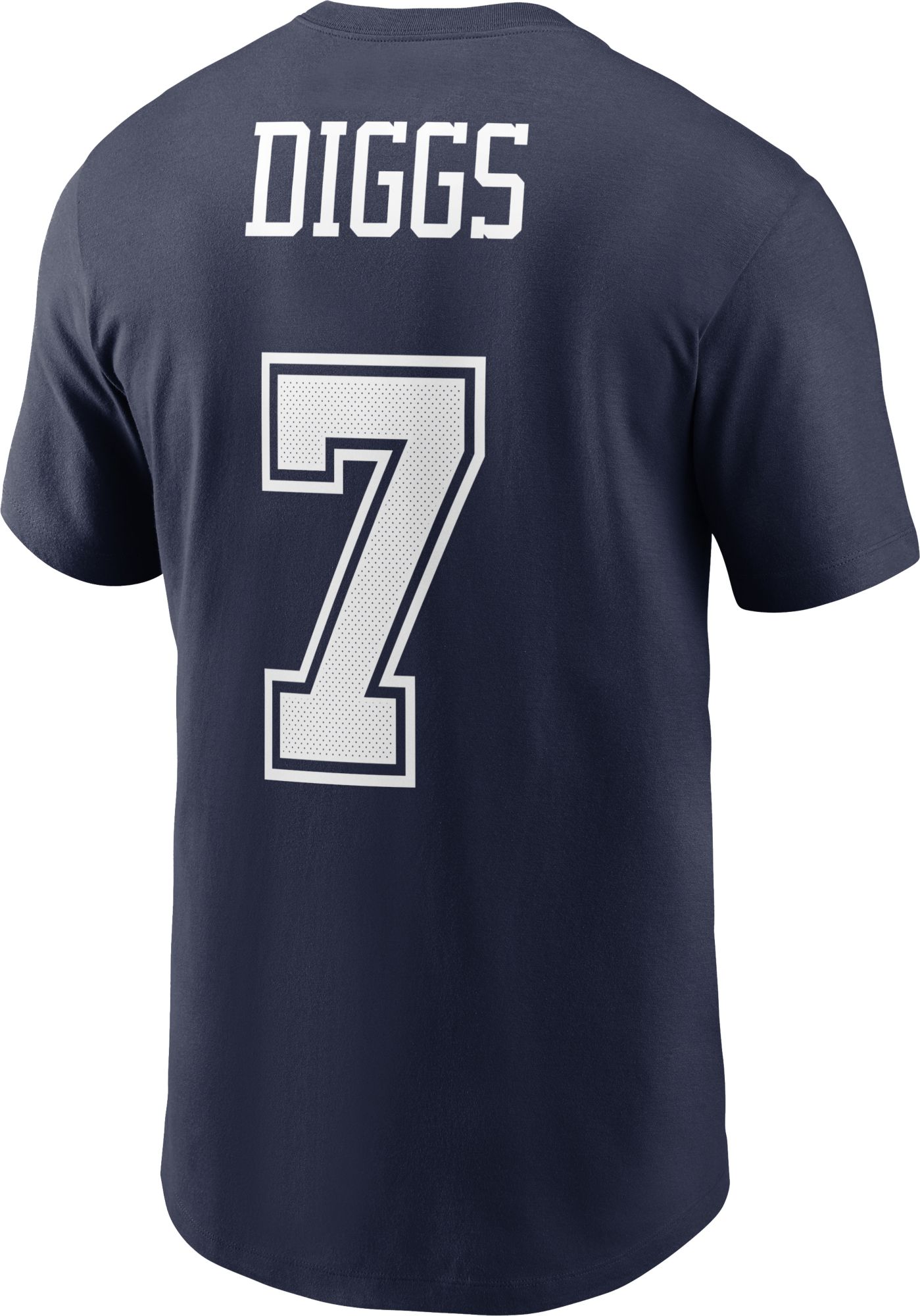 Nike Men's Dallas Cowboys Trevon Diggs #7 Logo Navy T-Shirt product image