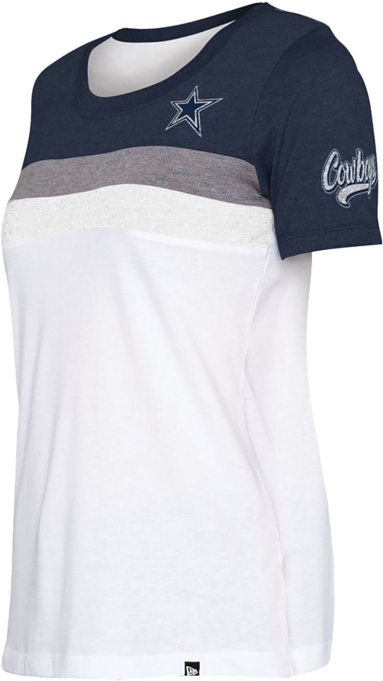 New Era Women's Dallas Cowboys Colorblock White T-Shirt product image