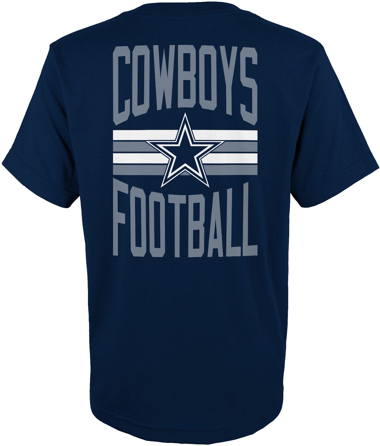 NFL Team Apparel Youth Dallas Cowboys Slogan Back Navy T-Shirt product image