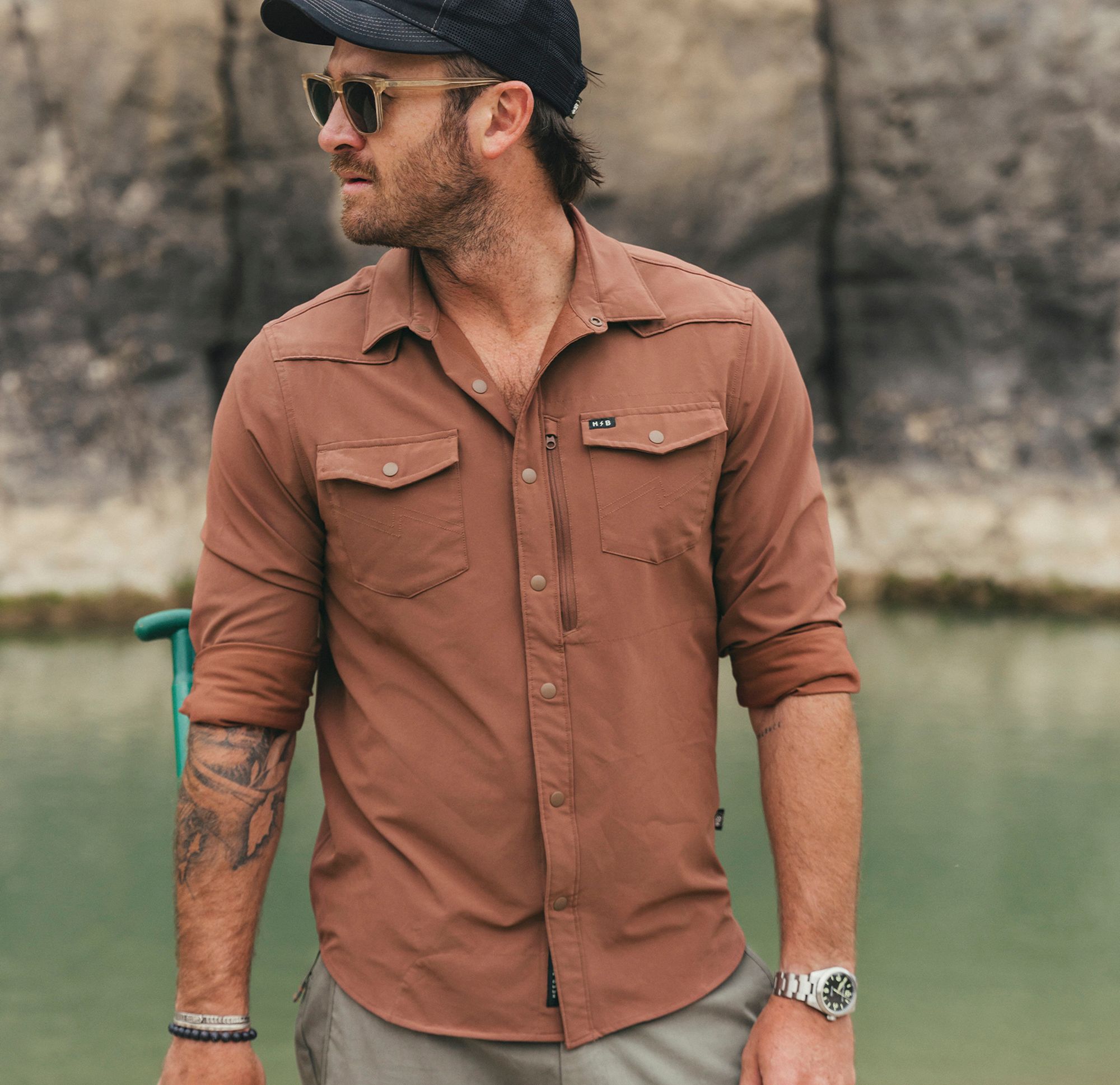 Howler Brothers Men's Emerger Tech Long Sleeve Shirt product image