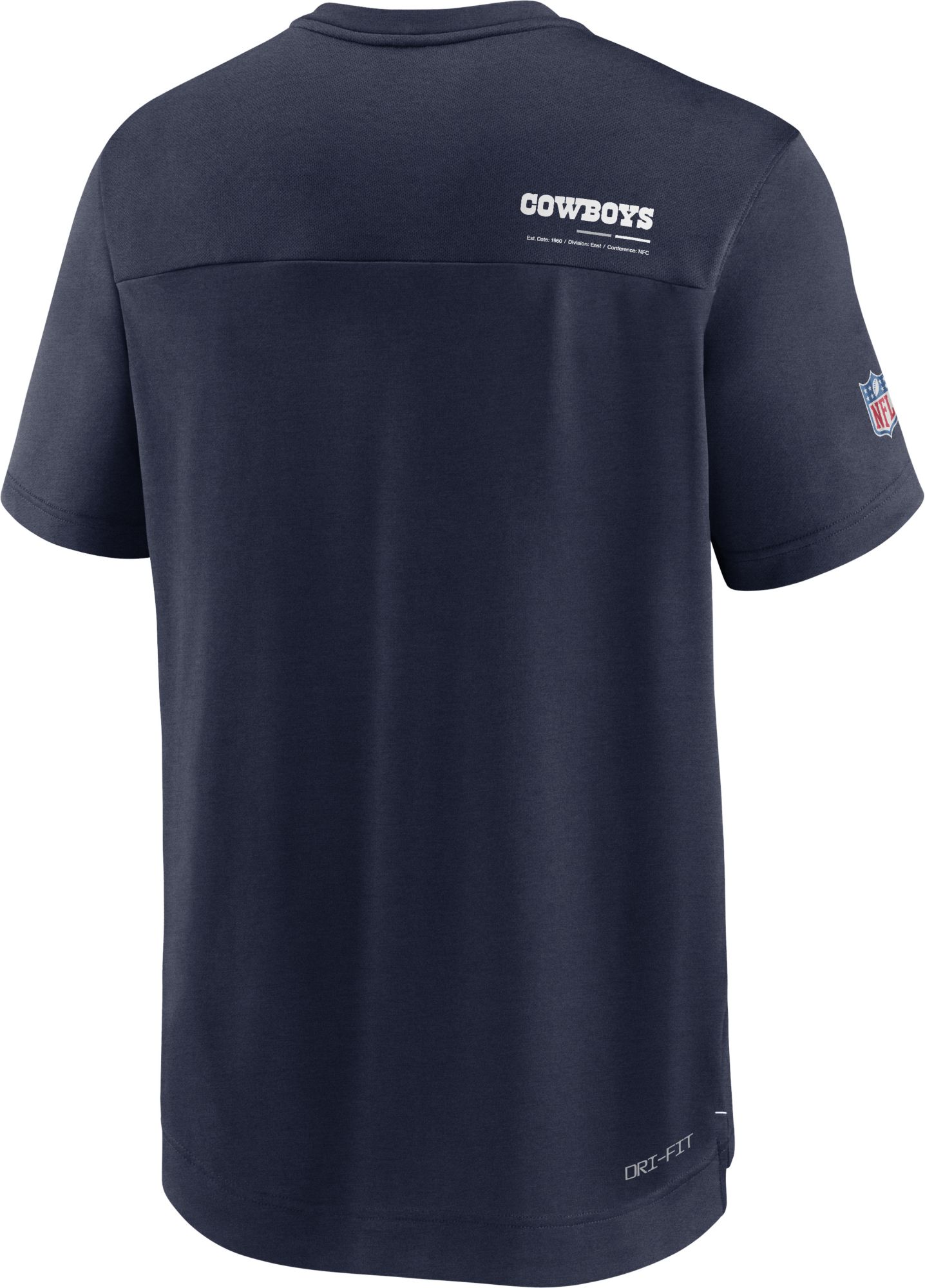 Nike Men's Dallas Cowboys Sideline Coaches Navy T-Shirt product image