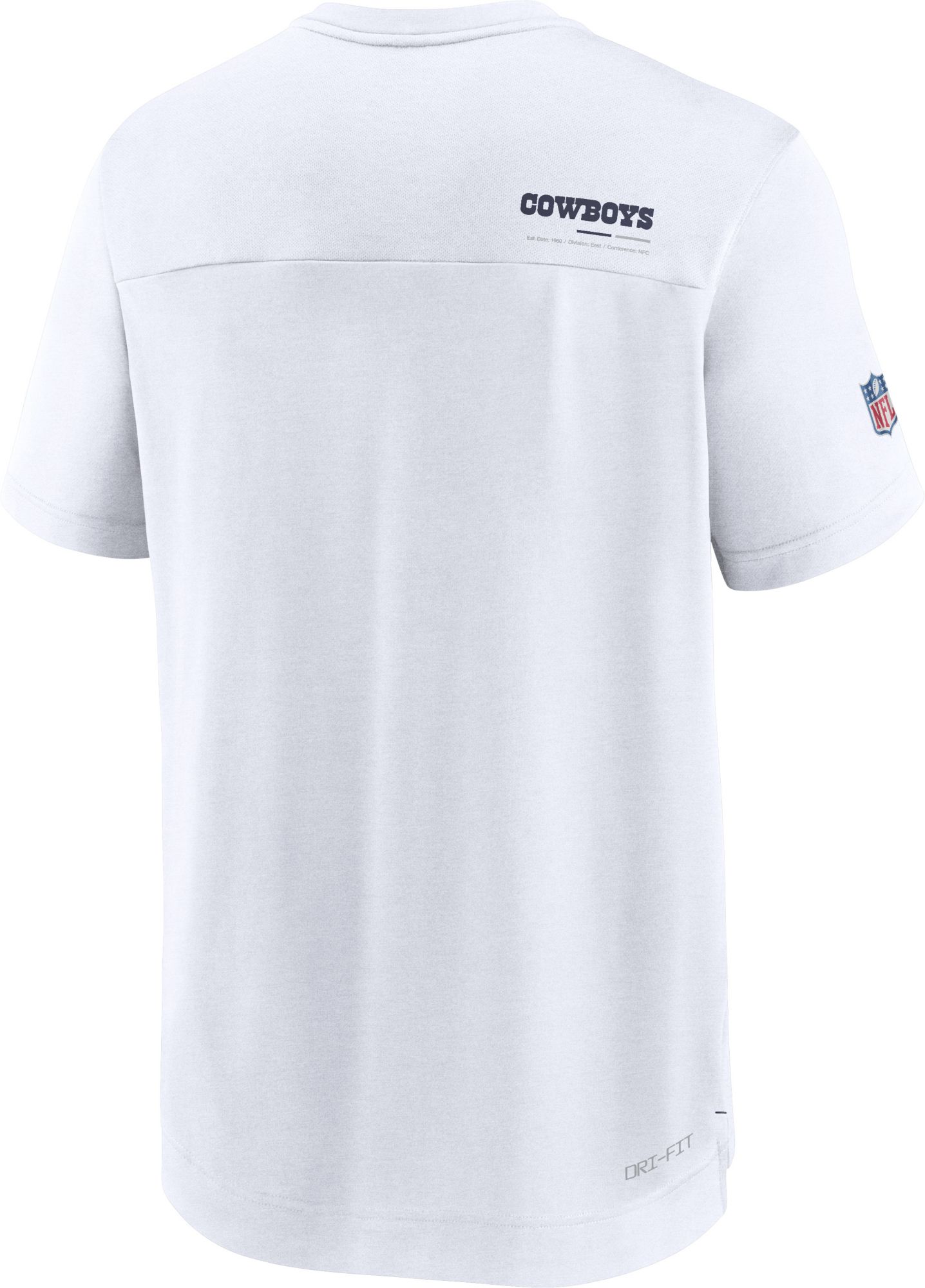 Nike Men's Dallas Cowboys Sideline Coaches White T-Shirt product image