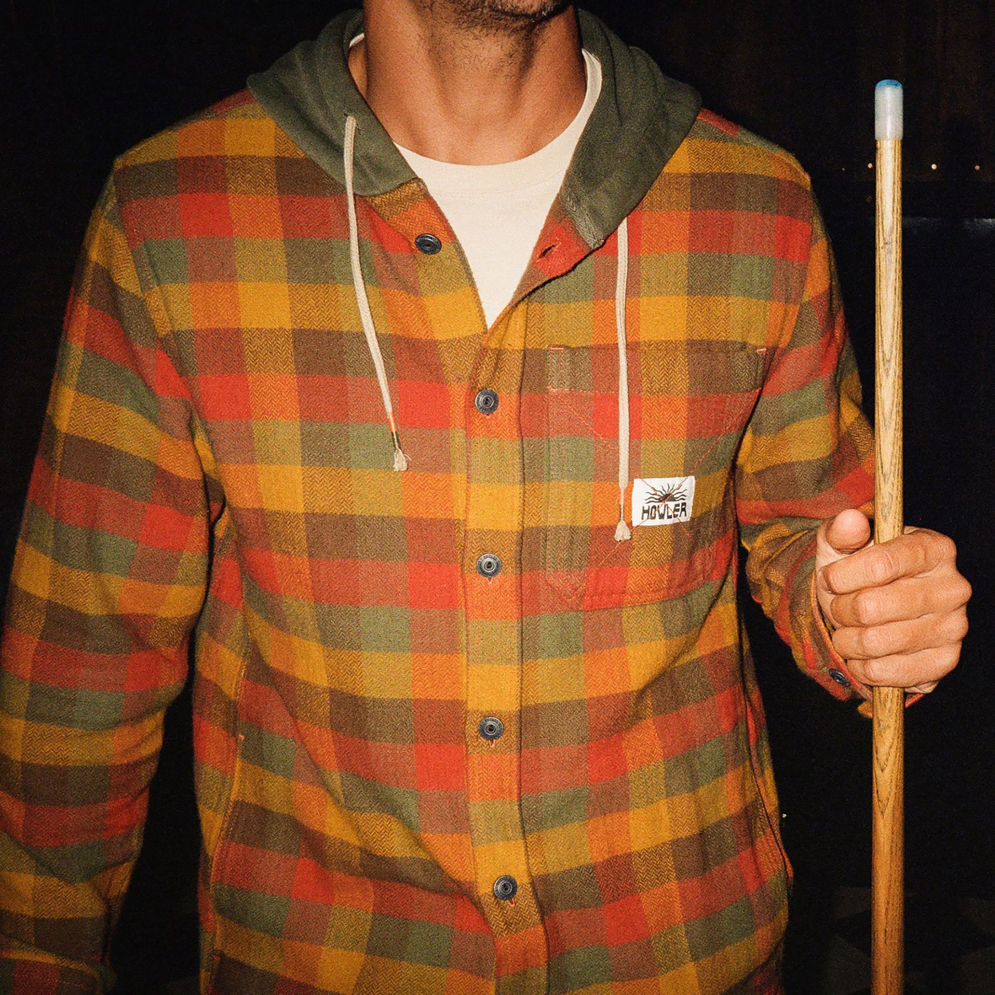 Howler Brothers Men's Salvo Hooded Blanket Flannel product image