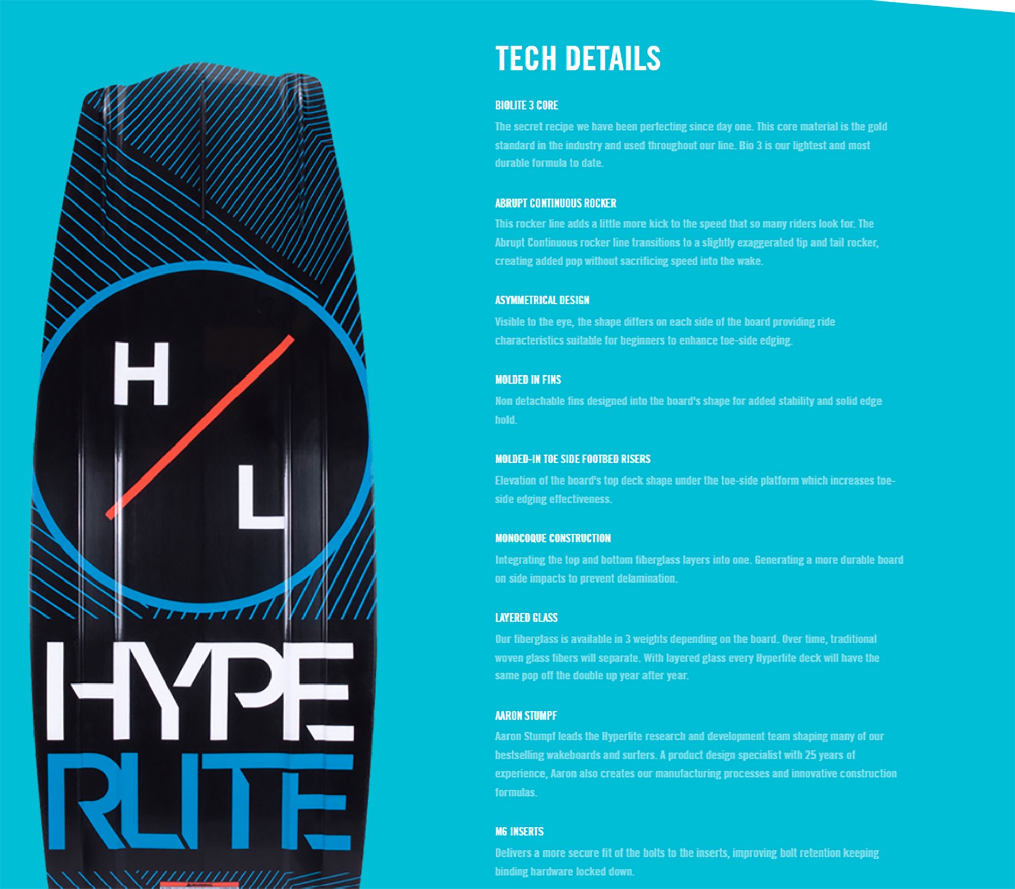 Hyperlite Baseline Wakeboard with Remix Binding product image
