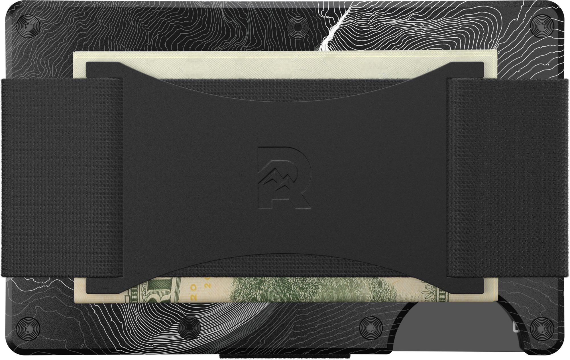 The Ridge Topographic Half Dome Wallet with Cash Strap and Money Clip product image