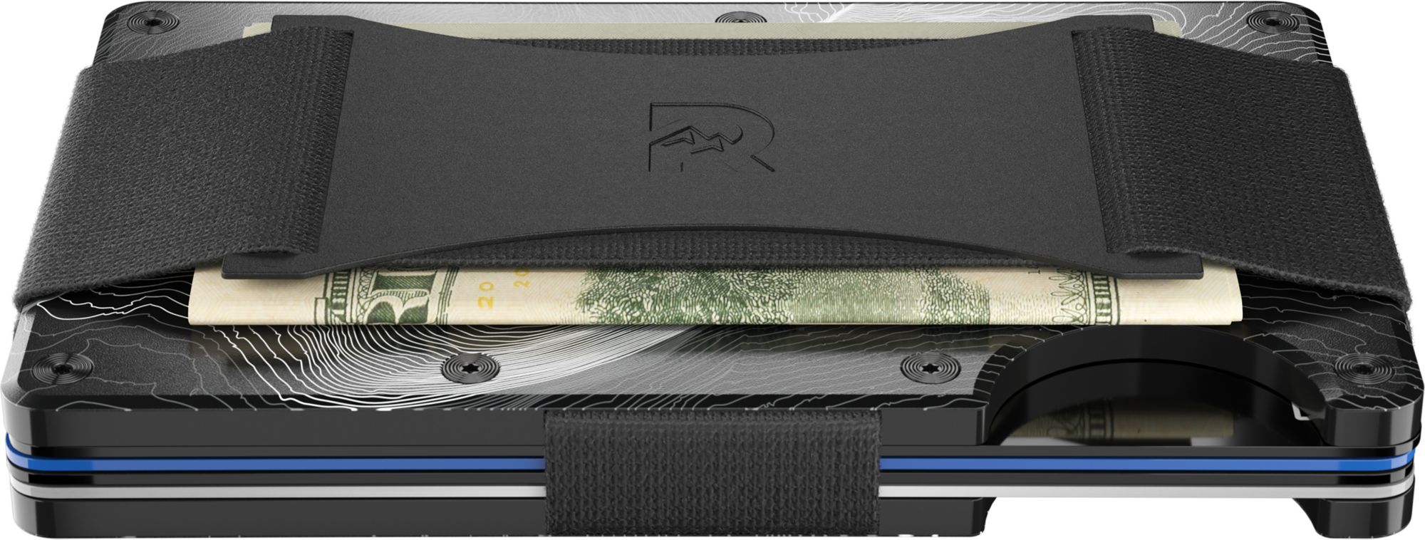 The Ridge Topographic Half Dome Wallet with Cash Strap and Money Clip product image