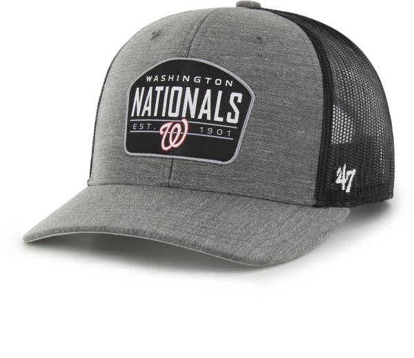 '47 Men's Washington Nationals Charcoal Adjustable Trucker Hat | Dick's ...