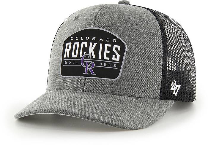 47 Men's Colorado Rockies Charcoal Adjustable Trucker Hat