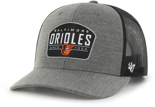 '47 Men's Baltimore Orioles Charcoal Adjustable Trucker Hat product image