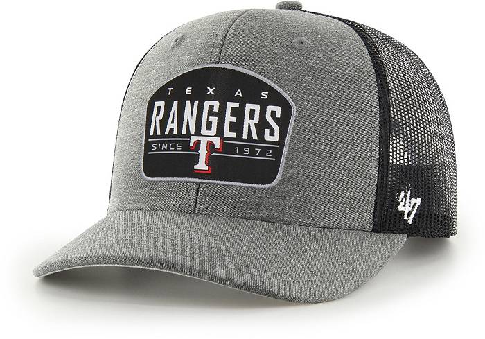 47 Men's Texas Rangers Charcoal Adjustable Trucker Hat