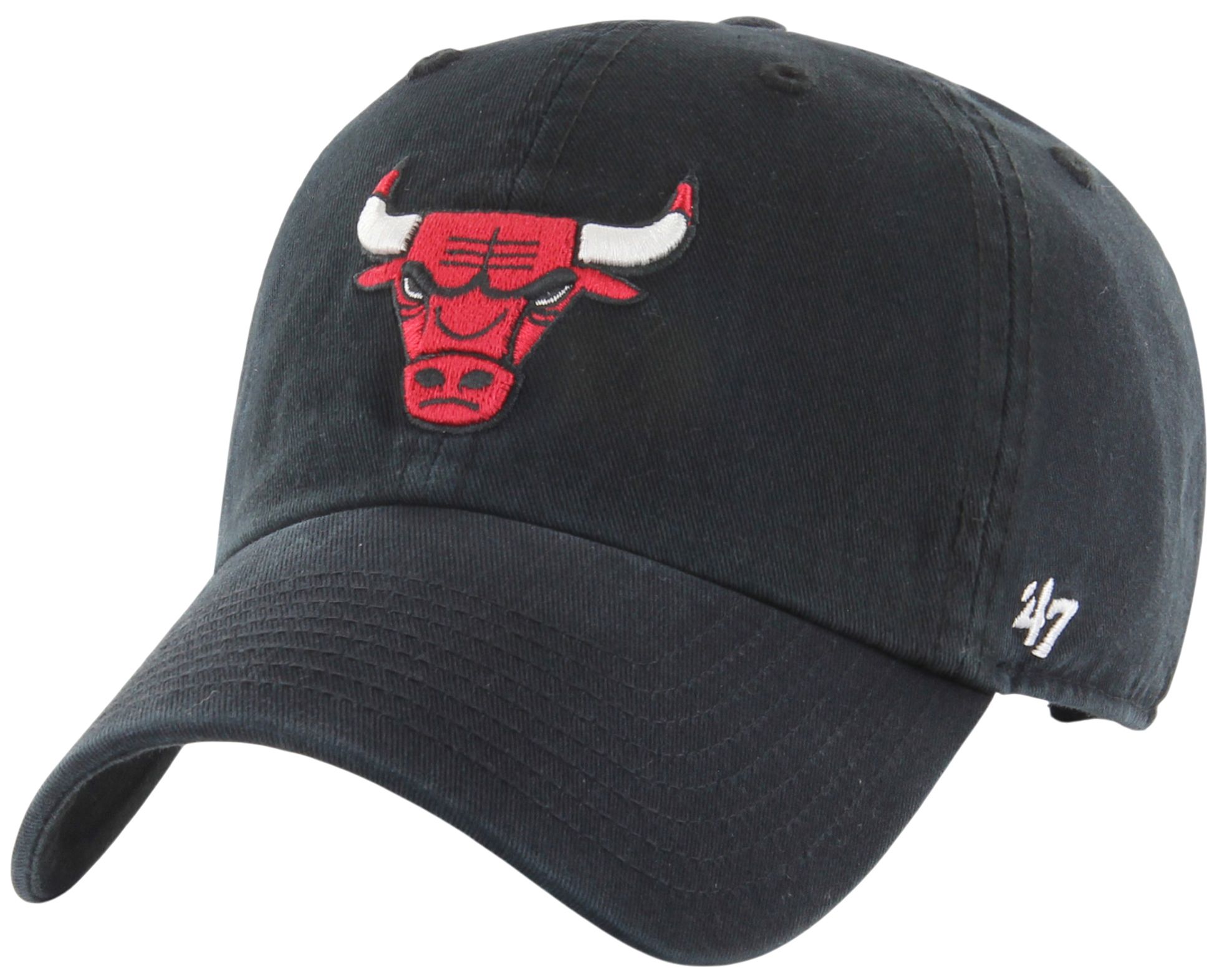 '47 Men's Chicago Bulls Black Clean Up Adjustable Hat product image