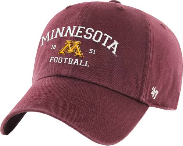 ‘47 Men's Minnesota Golden Gophers Dark Maroon Football Clean Up Adjustable Hat product image
