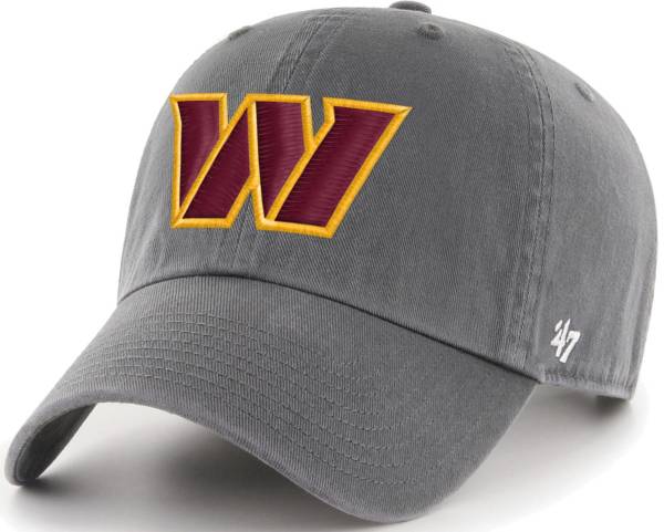 Men's '47 Charcoal Washington Commanders Clean Up Adjustable Hat