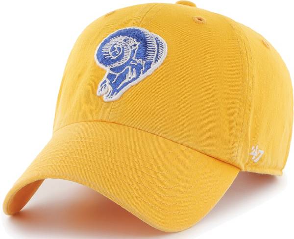 Los Angeles Rams SCRIPT TEAM-BASIC Royal-Gold Fitted Hat