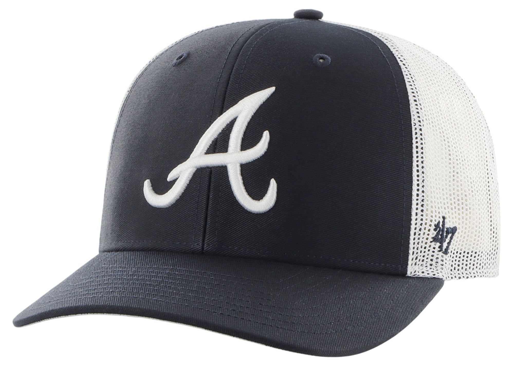 '47 Men's Atlanta Braves Navy Adjustable Trucker Hat product image