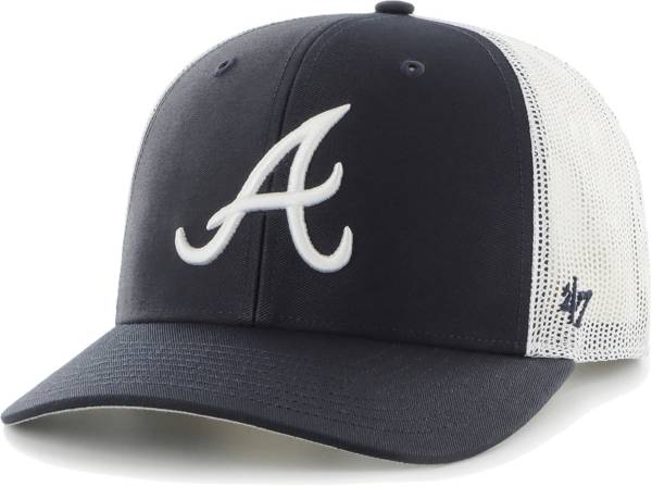'47 Men's Atlanta Braves Navy Adjustable Trucker Hat