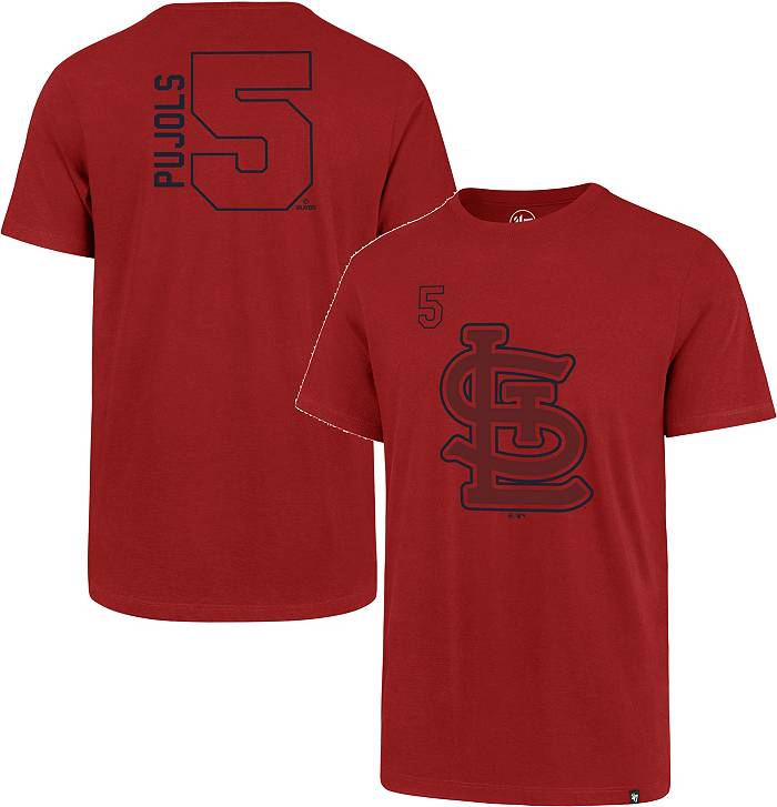 ‘47 Men's St. louis Cardinals Albert Pujols #5 Red T-Shirt