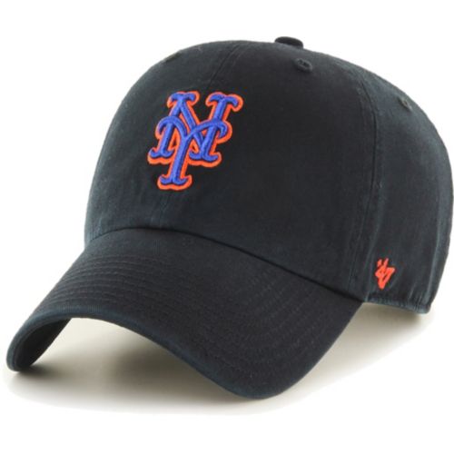 47 Adult New York Mets Black Clean Up Adjustable Hat | Dick's