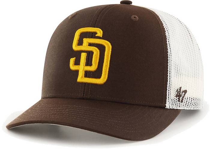 47 ' Brown/white San Diego Padres Spring Training Burgess Trucker Snapback  Hat