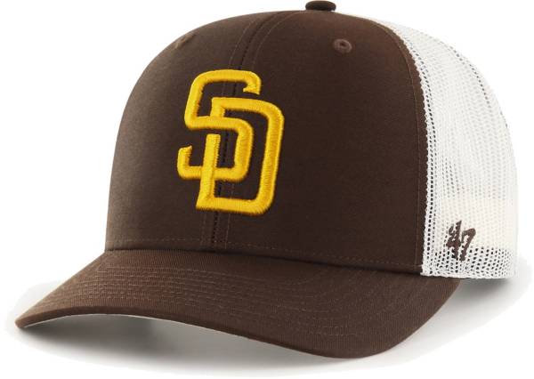 47 Men's San Diego Padres Brown Adjustable Trucker Hat