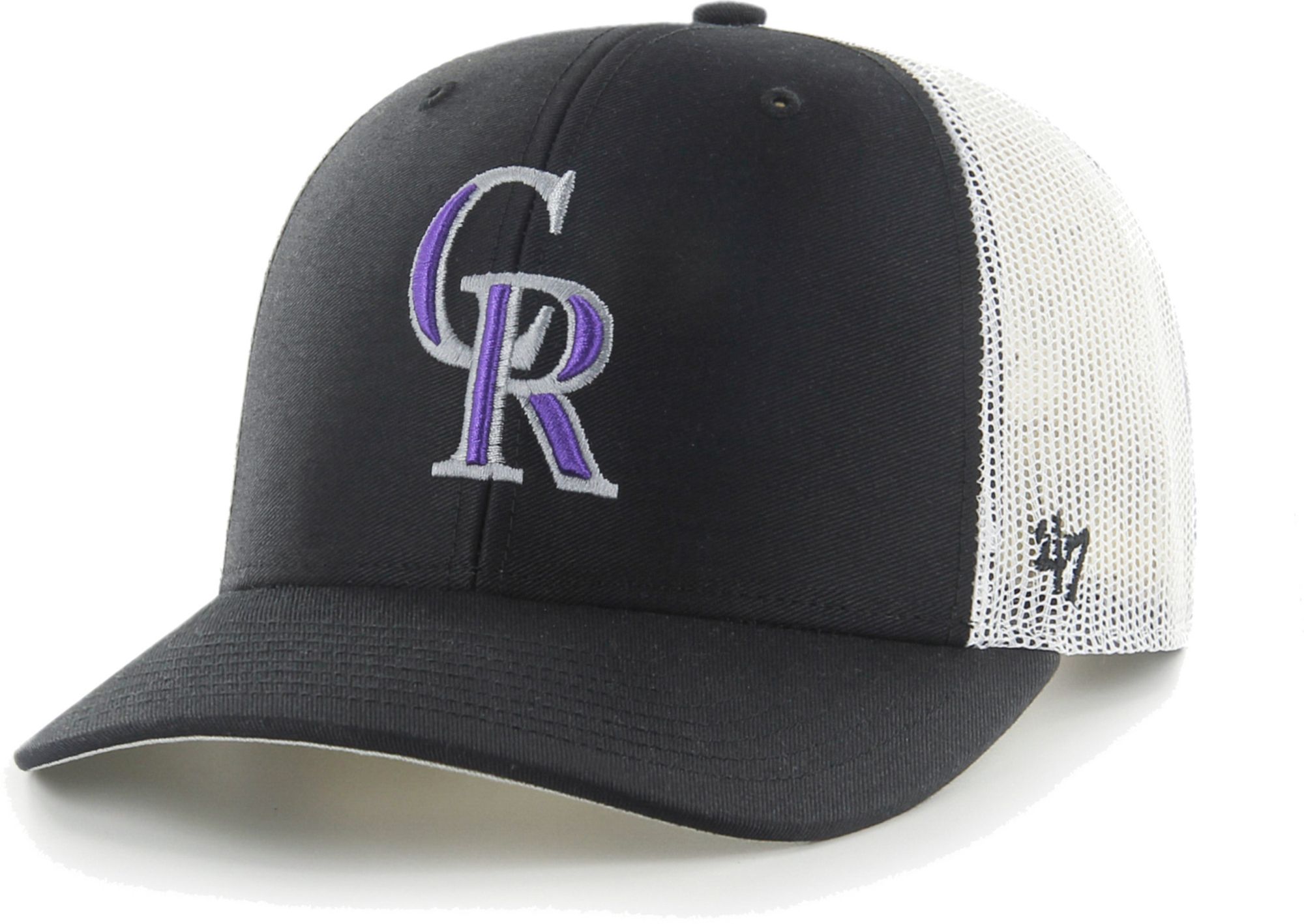 '47 Men's Colorado Rockies Black Adjustable Trucker Hat product image
