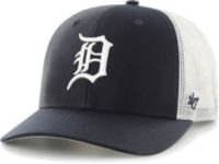 Men's '47 Navy/White Detroit Tigers Burgess Trucker Snapback Hat