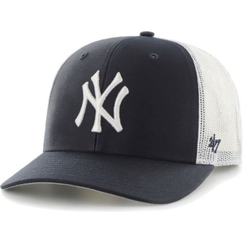 47 Adult New York Yankees Khaki Ranchero Hitch Adjustable Hat