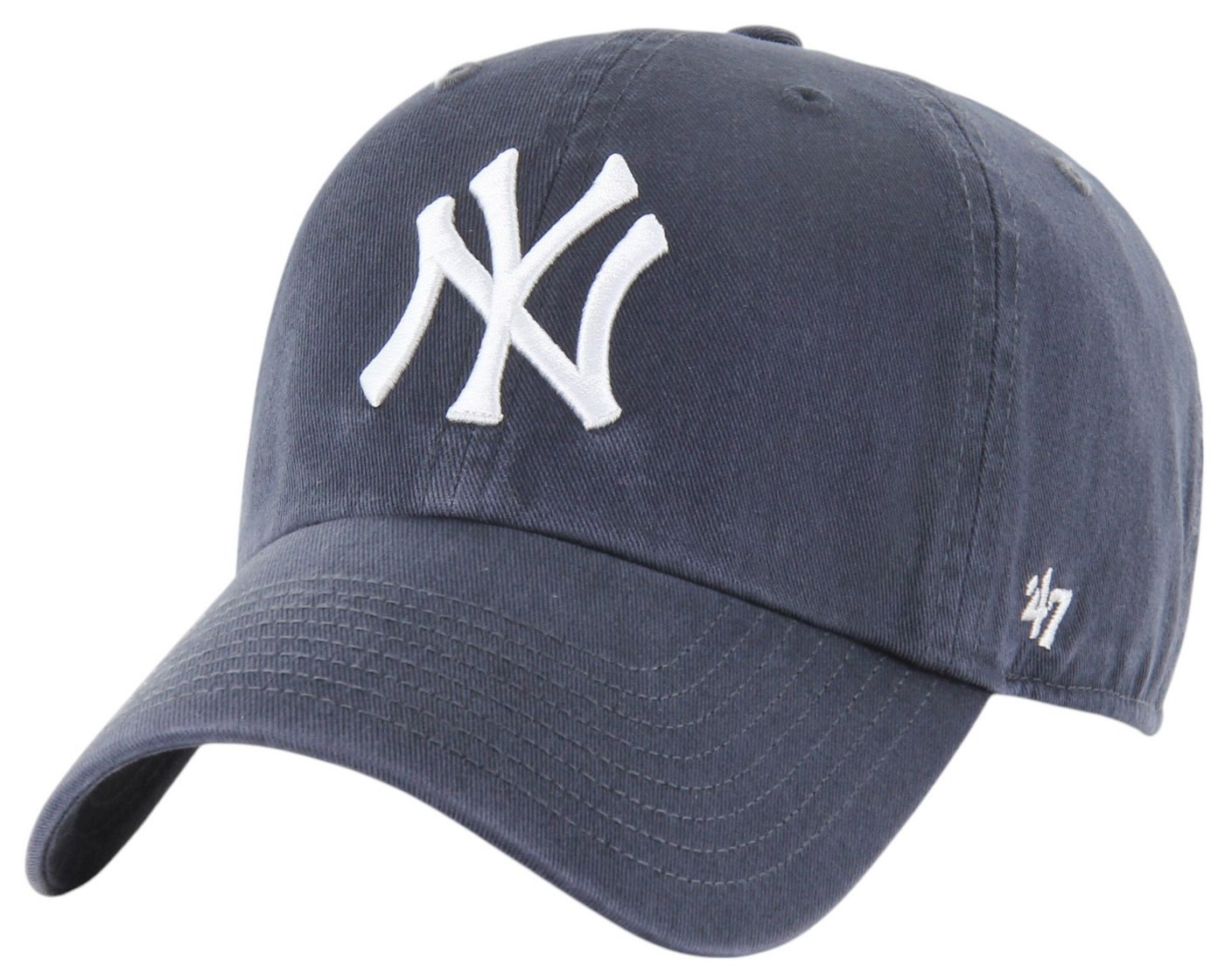 47 Men s New York Yankees Navy Clean Up Adjustable Hat Dick s Sporting Goods