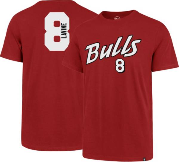 ‘47 Men's Chicago Bulls Zach LaVine #8 Red Super Rival T-Shirt product image
