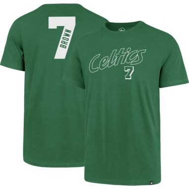 sorry, ‘47 Men's Boston Celtics Jaylen Brown #7 Green T-Shirt is currently out of stock