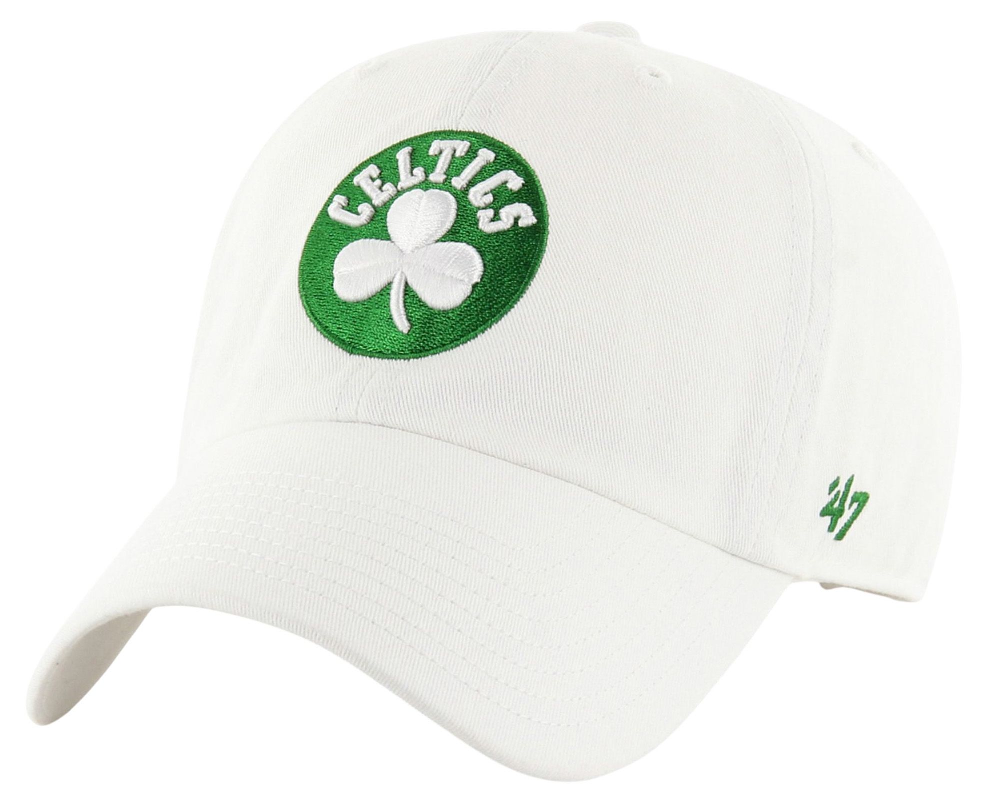'47 Men's Boston Celtics White Clean Up Adjustable Hat product image