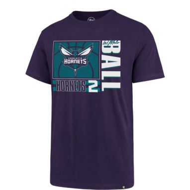 sorry, ‘47 Men's Charlotte Hornets LaMelo Ball #2 Purple Super Rival T-Shirt is currently out of stock