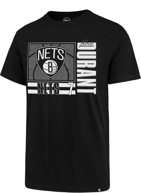 ‘47 Men's Brooklyn Nets Kevin Durant #7 Black Super Rival T-Shirt product image