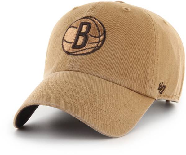 ‘47 Men's Brooklyn Nets Tan Clean Up Adjustable Hat product image