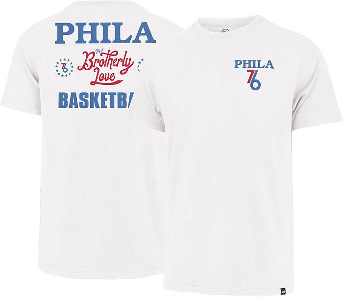 47 Brand / Men's Philadelphia 76ers James Harden #1 Royal Super Rival  T-Shirt