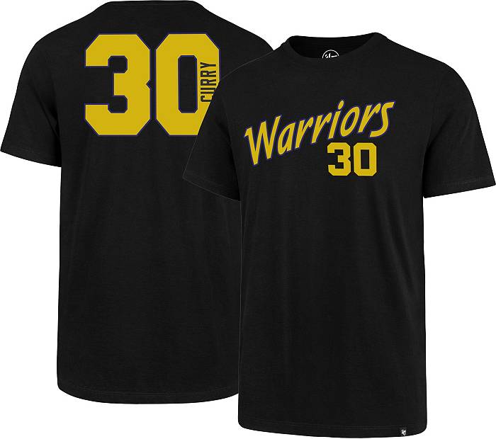 Men's Fanatics Branded Stephen Curry Black Golden State Warriors Playmaker Name & Number Team T-Shirt Size: Large