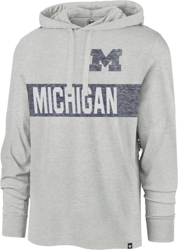 '47 Men's Michigan Wolverines Grey Pullover Hoodie product image