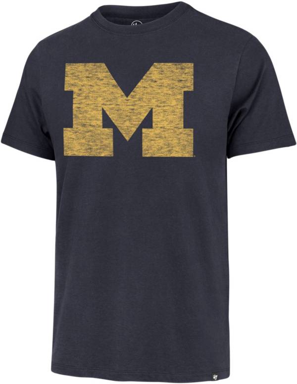 ‘47 Men's Michigan Wolverines Navy Logo T-Shirt product image