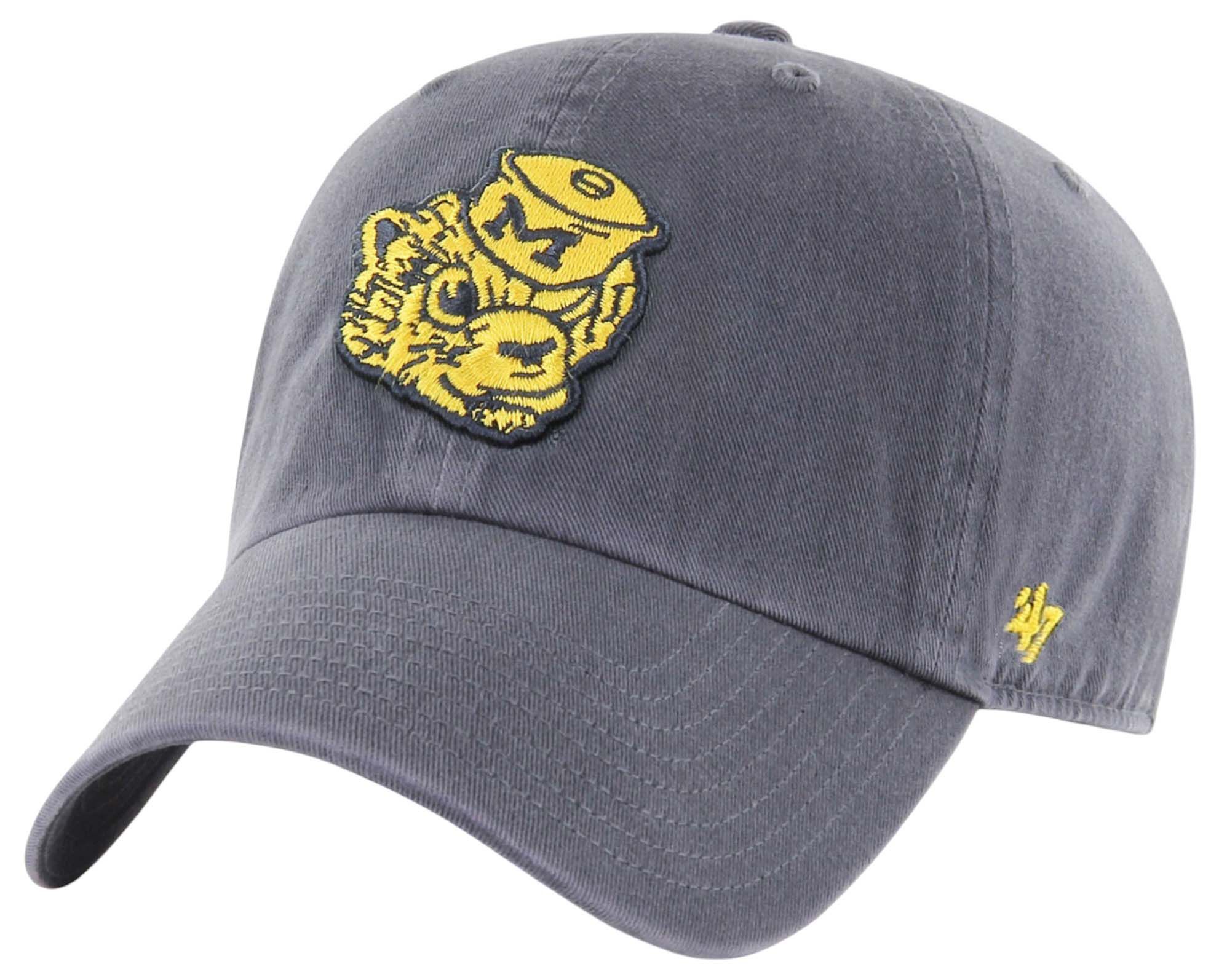 '47 Men's Michigan Wolverines Blue Vintage Clean Up Adjustable Hat product image