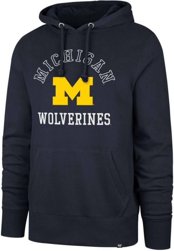 ‘47 Men's Michigan Wolverines Navy Wind Down Pullover Hoodie product image
