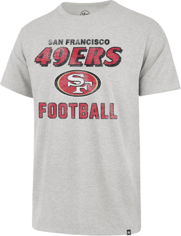 Men's San Francisco 49ers '47 Heathered Gray Dozer Franklin Long Sleeve ...