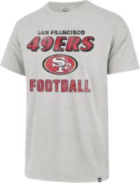 San Francisco 49ers Men's 47 Brand Gray Club Pullover Hoodie T-Shirt Tee