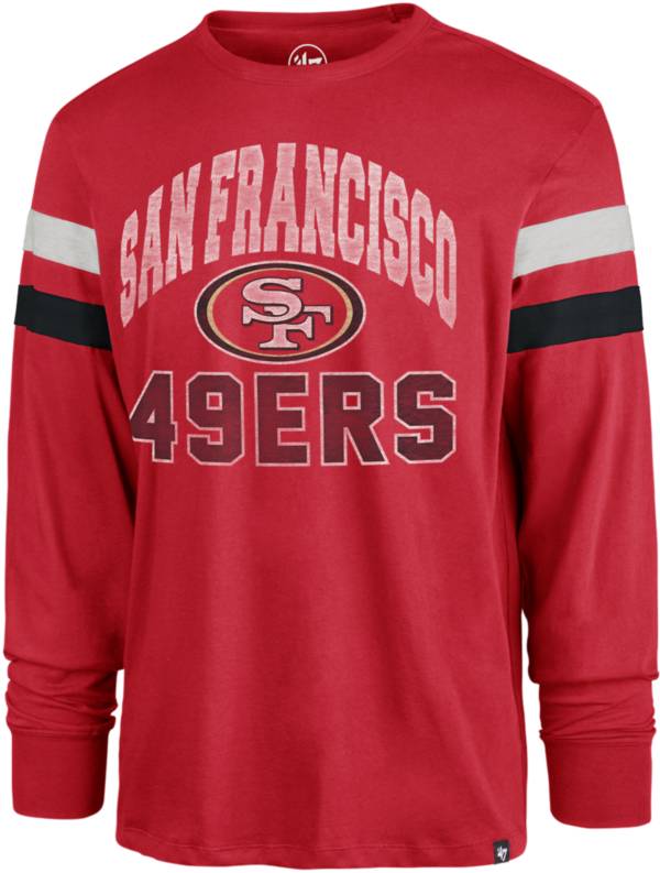 '47 Men's San Francisco 49ers Irving Franklin Red Long Sleeve T-Shirt product image