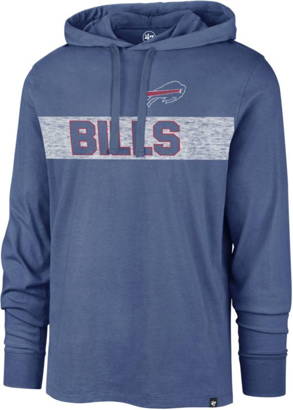 '47 Men's Buffalo Bills Field Franklin Blue Long Sleeve Hooded T-Shirt product image