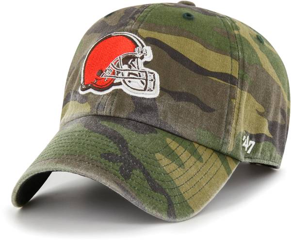 '47 Men's Cleveland Browns Clean Up Camo Adjustable Hat product image