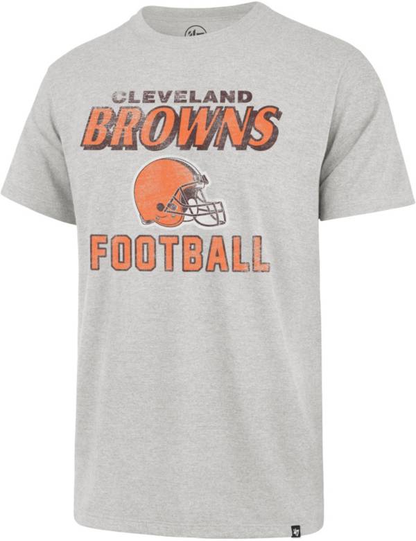 47 Men's Cleveland Browns Alternate Logo Grey Franklin T-Shirt