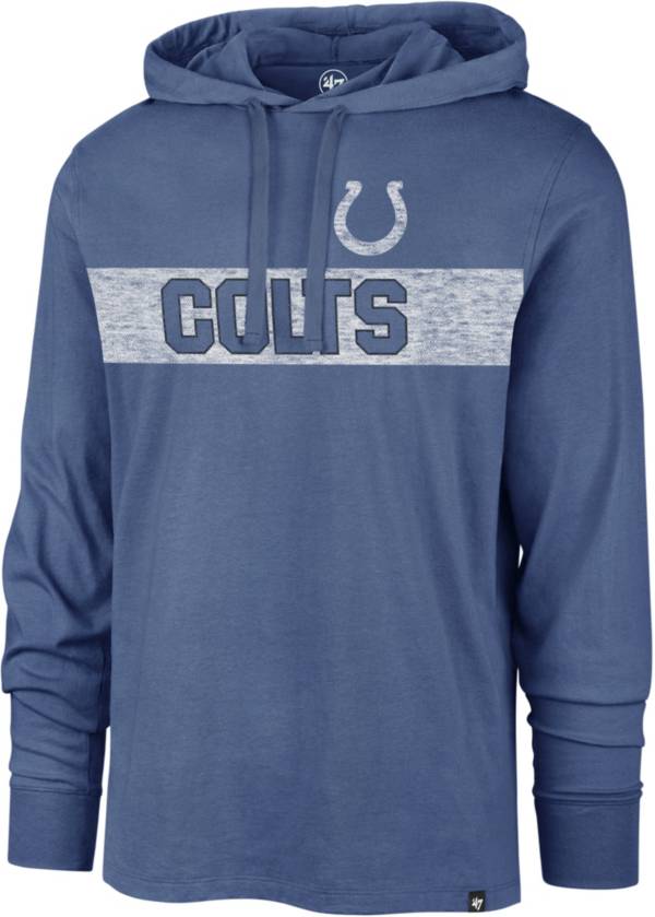 '47 Men's Indianapolis Colts Field Franklin Blue Long Sleeve Hooded T-Shirt product image